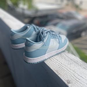Nike Dunk low GS Aura/Worn Blue Clear Swoosh